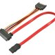 Lindy 33384 cavo SATA 0,5 m Nero, Rosso 2