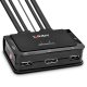 Lindy 42344 switch per keyboard-video-mouse (kvm) Montaggio rack Nero 2