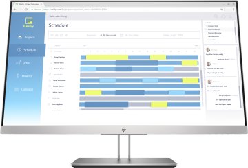 HP EliteDisplay E273d LED display 68,6 cm (27") 1920 x 1080 Pixel Full HD Nero, Argento