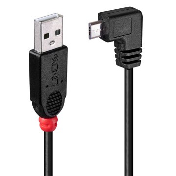 Lindy 31975 cavo USB 0,5 m USB 2.0 USB A Micro-USB B Nero