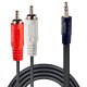 Lindy 35680 cavo audio 1 m 3.5mm 2 x RCA Nero 3