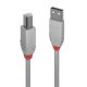 Lindy 36681 cavo USB USB 2.0 0,5 m USB A USB B Grigio 2