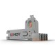 Lindy 40453 clip sicura Bloccaporte + chiave USB tipo A Arancione Acrilonitrile butadiene stirene (ABS) 5 pz 2
