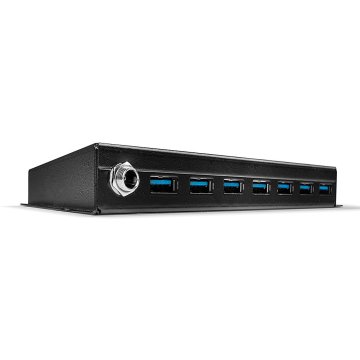Lindy 43128 hub di interfaccia 5000 Mbit/s Nero