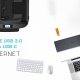 i-tec USB 3.0 / USB-C / Thunderbolt 3 Dual Display Docking Station + Power Delivery 85W 12