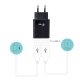 i-tec CHARGER2A4B Caricabatterie per dispositivi mobili Telefono cellulare Nero AC Interno 4