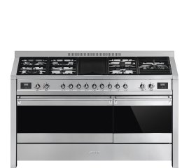 Smeg A5-81 cucina Combi Nero, Acciaio inox