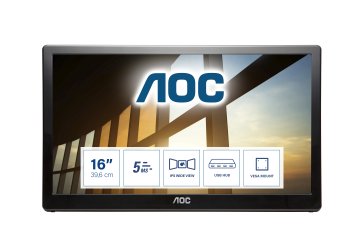 AOC 59 Series I1659FWUX Monitor PC 39,6 cm (15.6") 1920 x 1080 Pixel Full HD LCD Nero