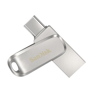 SanDisk Ultra Dual Drive Luxe unità flash USB 64 GB USB Type-A / USB Type-C 3.2 Gen 1 (3.1 Gen 1) Stainless steel