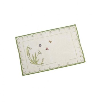 Villeroy & Boch Colourful Spring Gobelin tovaglietta Rettangolo Blu, Grigio, Rosa, Bianco 1 pz