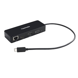 Dynabook PA5272U-3PRP replicatore di porte e docking station per laptop USB 2.0 Type-C Nero