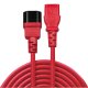 Lindy 30477 cavo di alimentazione Nero, Rosso 1 m Accoppiatore C14 Accoppiatore C13 3