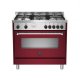 Bertazzoni La Germania Americana AMN965GVIT cucina Elettrico/Gas Gas Rosso 2