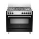 Bertazzoni La Germania Americana AMN965ENEV cucina Elettrico Gas Nero 2