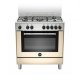 Bertazzoni La Germania Americana AMN855ECRV cucina Elettrico Gas Crema, Acciaio inox 2