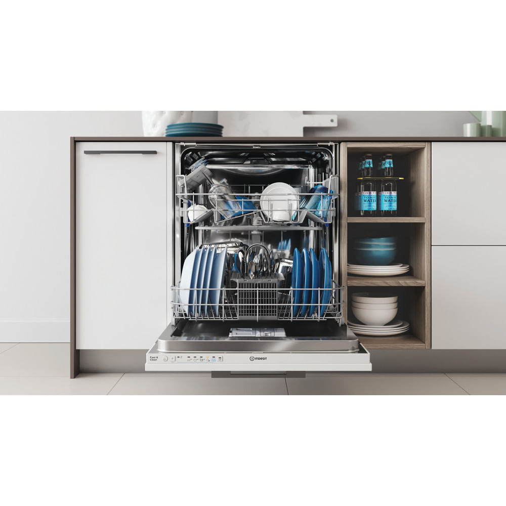 DIE2B19 - Indesit DIE 2B19 A scomparsa totale 13 coperti F - Lavastoviglie  da incasso - Negozi Elettronica Roma - Radionovelli
