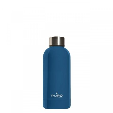 PURO Hot&Cold Glossy Uso quotidiano 350 ml Acciaio inox Blu