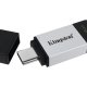 Kingston Technology DataTraveler 80 unità flash USB 64 GB USB tipo-C 3.2 Gen 1 (3.1 Gen 1) Nero, Argento 6