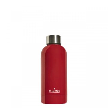 PURO Hot&Cold Glossy Uso quotidiano 350 ml Stainless steel Rosso