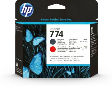 HP Testina di stampa nero opaco/rosso cromatico 774 DesignJet