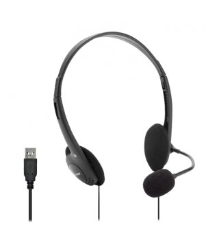 Vultech Cuffie Headset USB Con Microfono