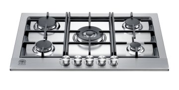 Bertazzoni La Germania P75C EL X piano cottura Acciaio inox Da incasso Gas 5 Fornello(i)