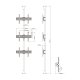 Multibrackets 3644 Supporto per display espositivi 165,1 cm (65