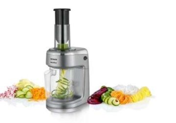 Severin KM 3923 grattugia e spiralizzatore elettrici Grattugia elettrica Cromo, Plastica Cromo