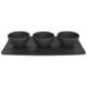 Villeroy & Boch Rock Ciotola per stuzzichino Rotondo Porcellana Nero 3 pz 2
