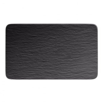 Villeroy & Boch Rock Porcellana Nero Rettangolare Piastra in ardesia