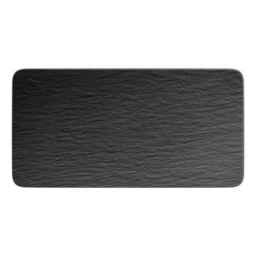 Villeroy & Boch Rock Porcellana Nero Rettangolare Piastra in ardesia