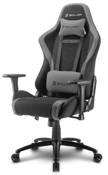 Sharkoon SKILLER SGS2 Sedia da gaming per PC Seduta imbottita Nero, Grigio