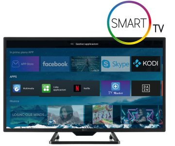TELE System SMART24 Slim 12V 59,9 cm (23.6") HD Smart TV Wi-Fi Nero 180 cd/m²