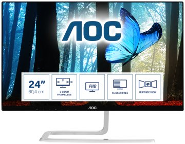 AOC 81 Series I2481FXH Monitor PC 60,5 cm (23.8") 1920 x 1080 Pixel Full HD LED Nero