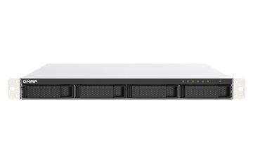 QNAP TS-453DU-RP NAS Rack (1U) Intel® Celeron® J4125 4 GB DDR4 0 TB QNAP Turbo System Nero, Grigio