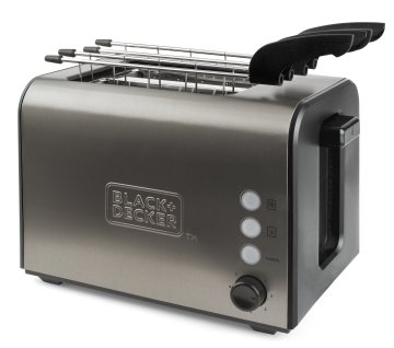 Nero & Decker BXTOA900E tostapane 7 2 fetta/e 900 W Nero, Acciaio inox
