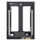 QNAP QDA-SA2-4PCS contenitore di unità di archiviazione Box esterno HDD/SSD Nero 2.5