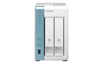 QNAP TS-231P3 NAS Tower Annapurna Labs Alpine AL-214 4 GB DDR3 0 TB QNAP QTS Turchese, Bianco