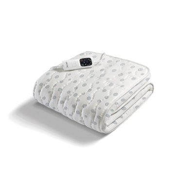 Imetec Scaldasonno Adapto piazza e mezza 150 x 120 cm, Basso consumo, Tecnologia brevettata, Riscaldamento rapido, Temperatura personalizzata, 100 % cotone, Made in italy, Comando con 6 temperature