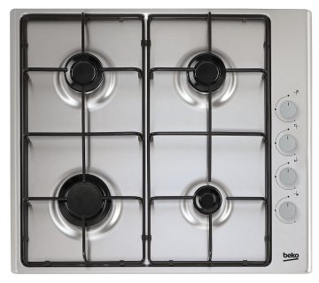 Beko HIGG641C3SX Stainless steel Da incasso 60 cm Gas 4 Fornello(i)