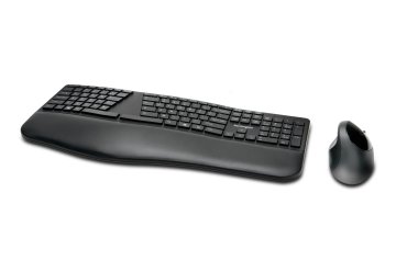 Kensington Pro Fit Ergo tastiera Mouse incluso RF senza fili + Bluetooth QWERTY Inglese UK Nero