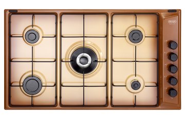 De’Longhi FLT 59 DD piano cottura Rame Da incasso 86 cm Gas 5 Fornello(i)