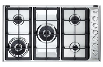 De’Longhi PLI 59D GHD piano cottura Acciaio inox Da incasso 86 cm Gas 5 Fornello(i)
