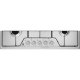 Electrolux KGS7524SX Piano cottura a gas Serie 600 Slim Line 75cm 18