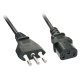 Lindy 30414 cavo di alimentazione Nero 3 m CEI 23-16 Accoppiatore C13 2
