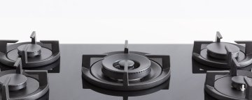 Bertazzoni P755CPROGNE piano cottura Nero Superficie piana 75 cm Gas 5 Fornello(i)