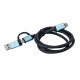 i-tec C31USBCACBL cavo USB 1 m USB 3.2 Gen 1 (3.1 Gen 1) USB C Nero, Blu 2