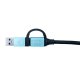 i-tec C31USBCACBL cavo USB 1 m USB 3.2 Gen 1 (3.1 Gen 1) USB C Nero, Blu 3