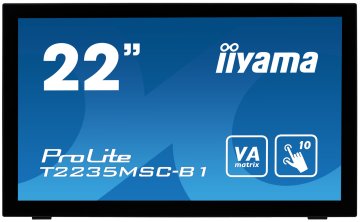 iiyama ProLite T2235MSC Monitor PC 54,6 cm (21.5") 1920 x 1080 Pixel Full HD LED Touch screen Da tavolo Nero