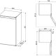 Smeg FF08FW congelatore Congelatore verticale Libera installazione 64 L F Bianco 5